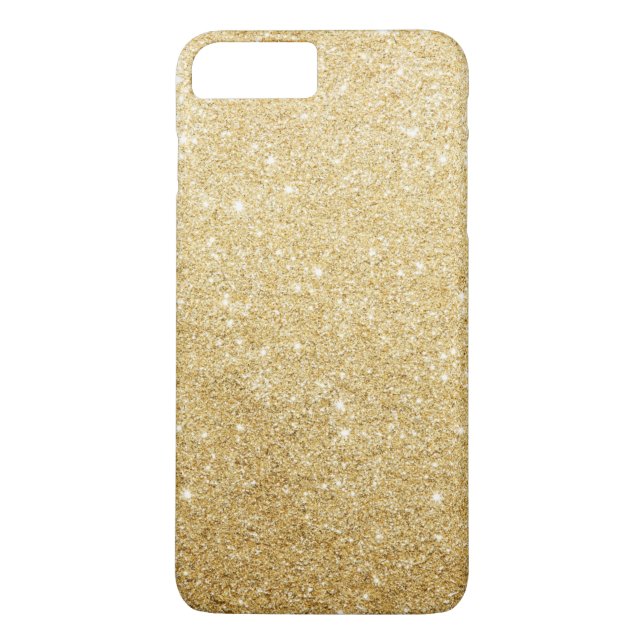 Elegante Imitate Gold Glitzer Luxus Case-Mate iPhone Hülle (Rückseite)