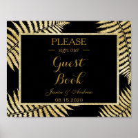 Elegante Imitate Gold Leaf Bracken Wedding