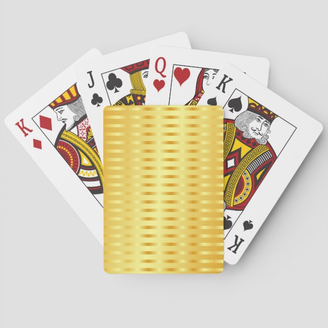 Elegante Imitate Gold Metallic Look Blank Template Spielkarten (Rückseite)