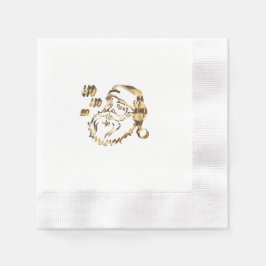 Elegante Imitate Gold Santa Claus Weihnachten Nick Serviette