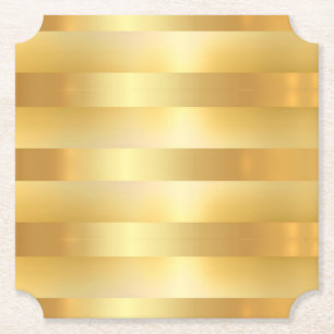 Elegante Imitate Gold Trendy Modern Blank Template Untersetzer