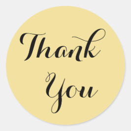 Elegante Imitate Gold Vielen Dank für Ihren Umschl Runder Aufkleber