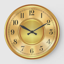 Elegante Imitate goldene Uhr Gesicht Illustration 