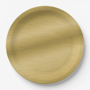 Elegante Imitate Goldenes Gewand Pappteller