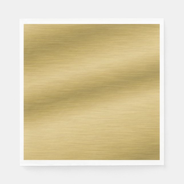 Elegante Imitate Goldenes Gewand Serviette (Vorderseite)