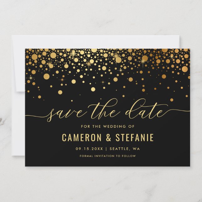 Elegante Imitate Rodelbahn mit Aussicht Save The Date (Vorderseite)