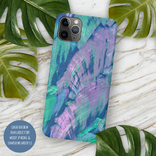 Elegante Imitate Rosa Türkis Abalone Muschel Muste iPhone 11Pro Max Hülle