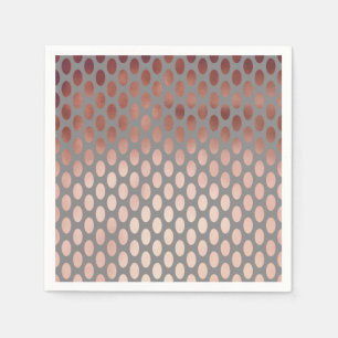elegante Imitate Rose Goldpolka-Dottern-Muster Serviette