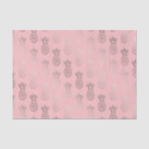 Elegante Imitate Rose Rosa Ananas Muster Seidenpapier