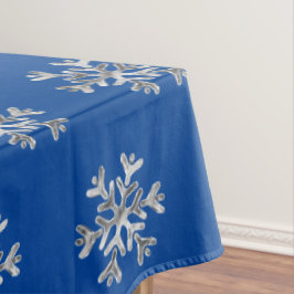 Elegante Imitate Silver Snowflakes Tischdecke