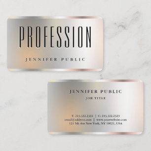 Elegante Imitate Silver Template für Ihren benutze Visitenkarte