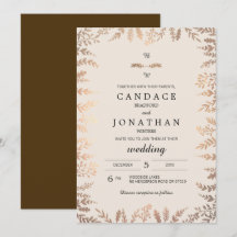 Elegante Imitats Gold Foliage Hochzeit