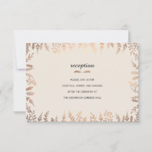 Elegante Imitats Goldfolie Einladung