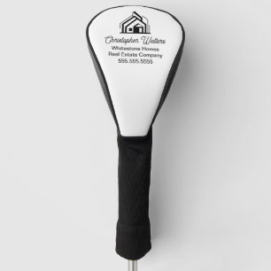Elegante Immobilienfirma Individualisierter Makler Golf Headcover