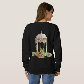 Elegante indische Tiger Ästhetik Botanische Print Sweatshirt