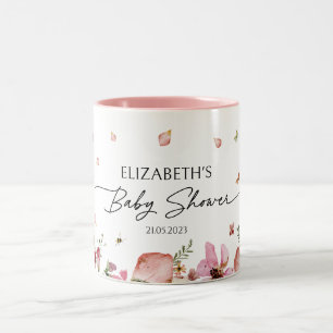 Elegante, individuell anpassbare Baby Shower Gastg Zweifarbige Tasse