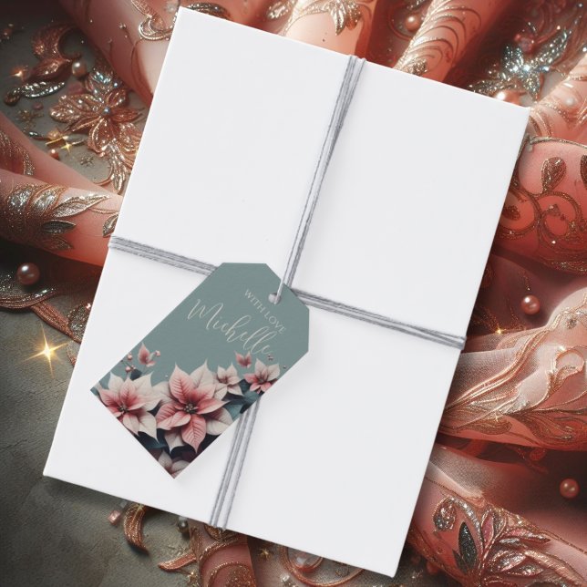 Elegante, individuell anpassbare Blumen Geschenkanhänger (Von Creator hochgeladen)