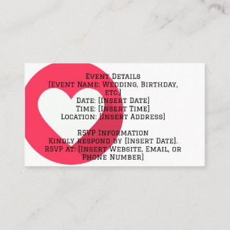 Elegante individuell anpassbare Einschließkarte Begleitkarte