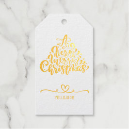 Elegante individuell anpassbare Weihnachtsfeiertag Geschenkanhänger