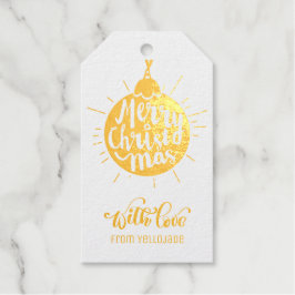 Elegante individuell anpassbare Weihnachtsfeiertag Geschenkanhänger