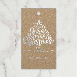Elegante individuell anpassbare Weihnachtsfeiertag Geschenkanhänger