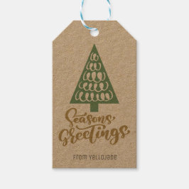 Elegante individuell anpassbare Weihnachtsfeiertag Geschenkanhänger