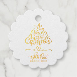 Elegante individuell anpassbare Weihnachtsfeiertag Geschenkanhänger