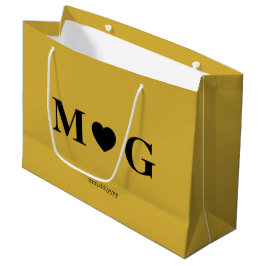 Elegante individuell monogrammierte Geschenktasche Große Geschenktüte