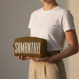 Elegante, individuelle Monogramm-Kosmetiktasche fü Waschbeutel