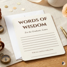 Elegante individuelle Namensworte der Weisheit Abs