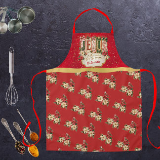 Elegante individuelle Weihnachts-Fest-Rot-Groß Schürze