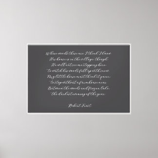 Elegante individuelle Zitat-Gedicht-Kalligrafie-Wa Leinwanddruck
