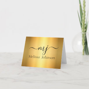 Elegante Initialen auf Gold  