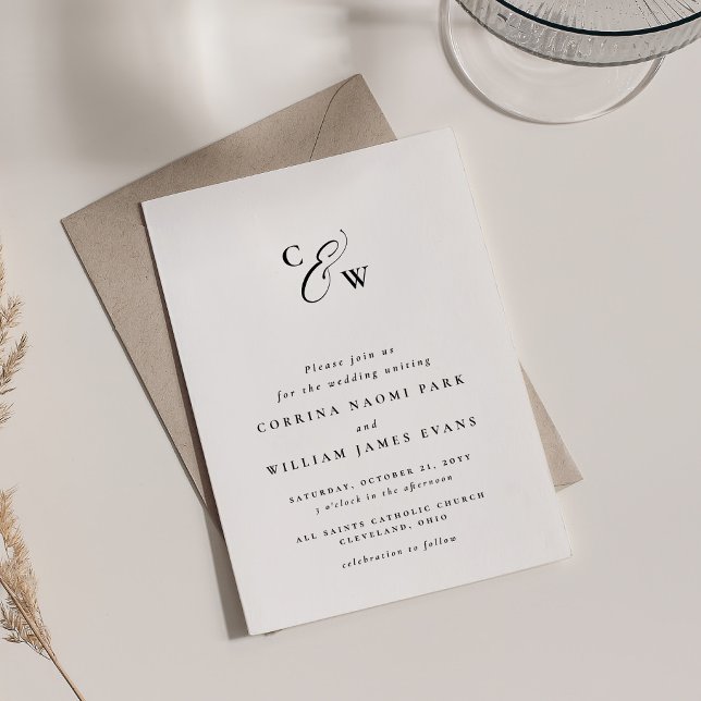 Elegante Initialen in Schwarzweiß (Von Creator hochgeladen)