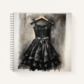 Elegante Inspiration: Little Black Dress LBD Blank Notizbuch