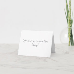 Elegante Inspiration Personalisierte Flache Danke