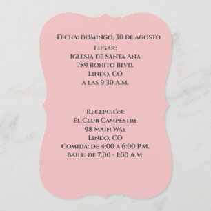 Elegante Invitacion de Quince Años - Quinceanera Einladung