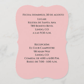 Elegante Invitacion de Quince Años - Quinceanera Einladung