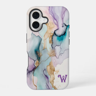 Elegante iPhone-16-Hülle in Lila und Türkis iPhone 16 Hülle