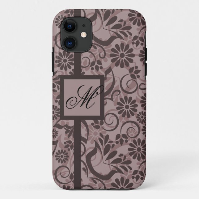 Elegante iPhone 5 Hülle mit Monogramm (Rückseite)