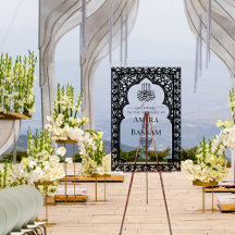 Elegante Islamische Arch Paare Hochzeit