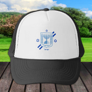 Elegante israelische Mode und israelische Flagge Truckerkappe