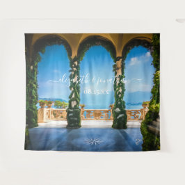 Elegante Italy Wedding Arches Foto Booth Hintergru Wandteppich