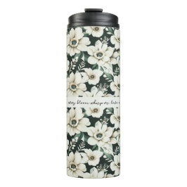 Elegante Ivory-Blume Thermosbecher