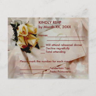 Elegante Ivory Yellow Roses UAWG Postkarte
