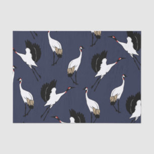 Elegante japanische Kräne Seidenpapier