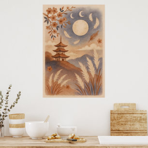 Elegante japanische Wandkunst – Traditionell Poster