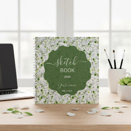 Elegante Jasminblüte Notizbuch
