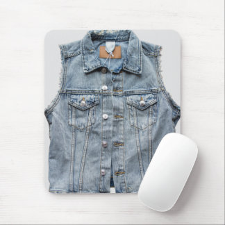 Elegante Jeans Stoff Fotografie Moderner Stil Mousepad