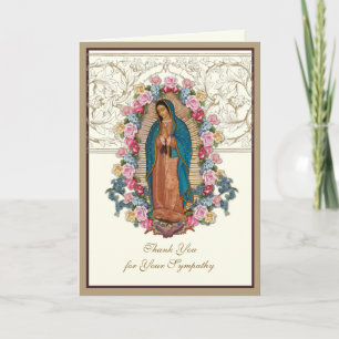 Elegante Jesus-Rosen Christliche Beileids-Dankeska Dankeskarte